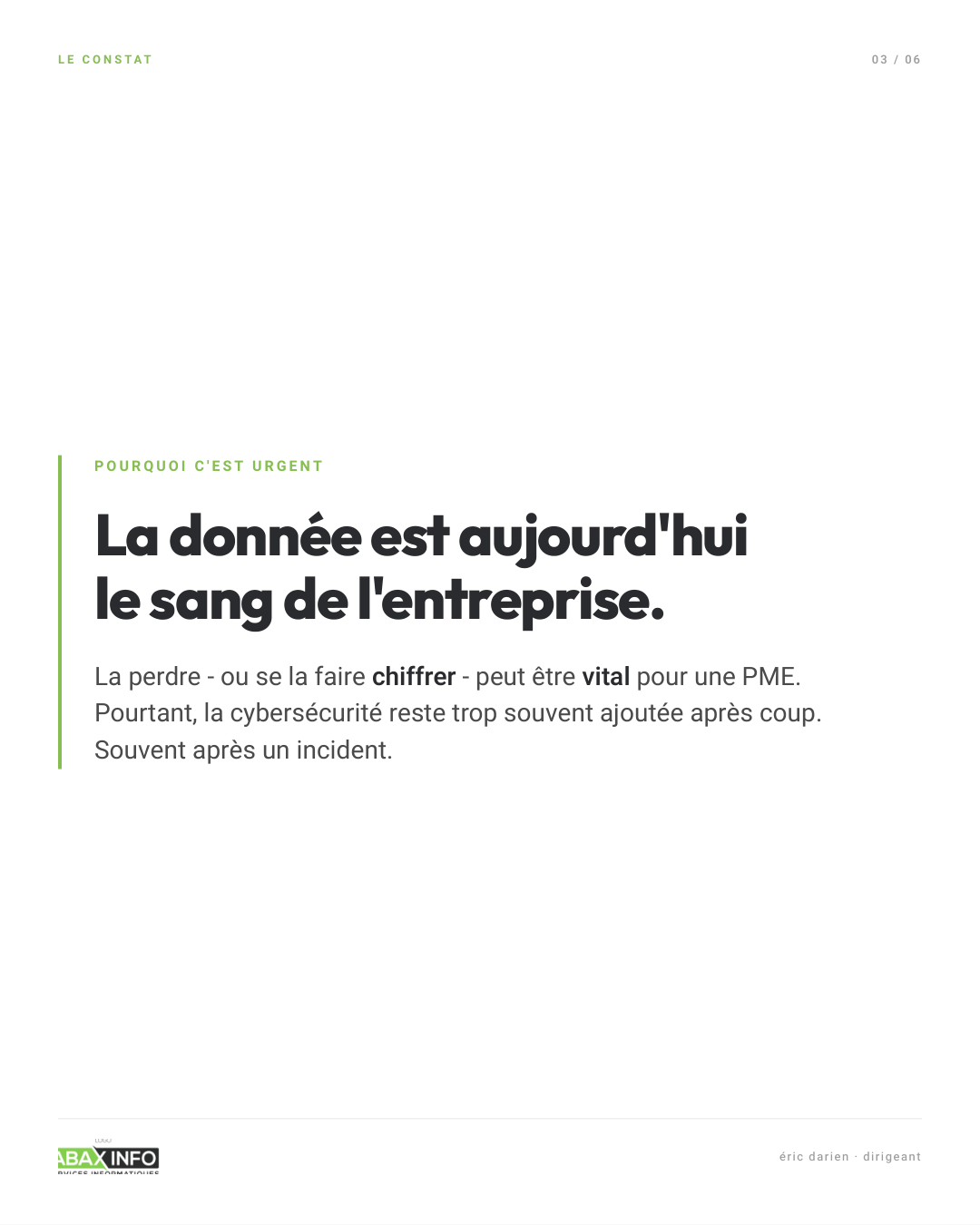 Slide 3 - Constat